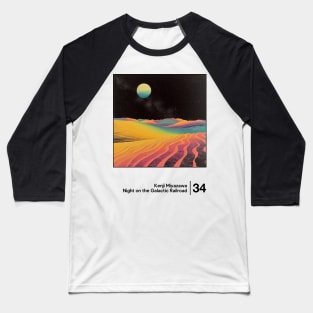 Night On the Galactic Road - Minimal Style Graphic Artwork Baseball T-Shirt